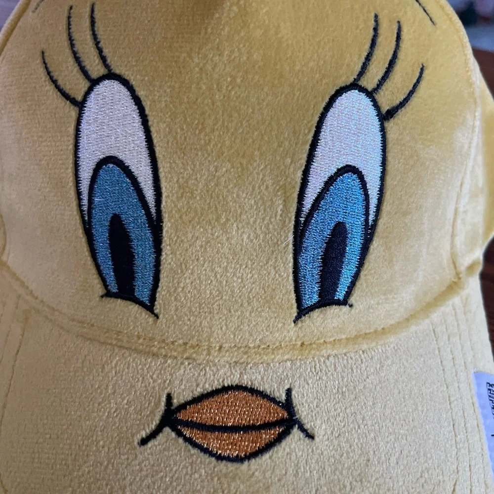 Looney Tunes Justice Tweety Bird Yellow Plush Baseball Cap